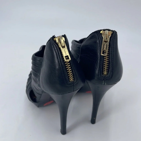 Zara Woman Cruise Collection Black Peep Toe Heels - Picture 5 of 9